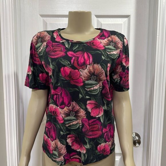 SANDRO PARIS FLORAL T-SHIRT - Picture 4 of 9